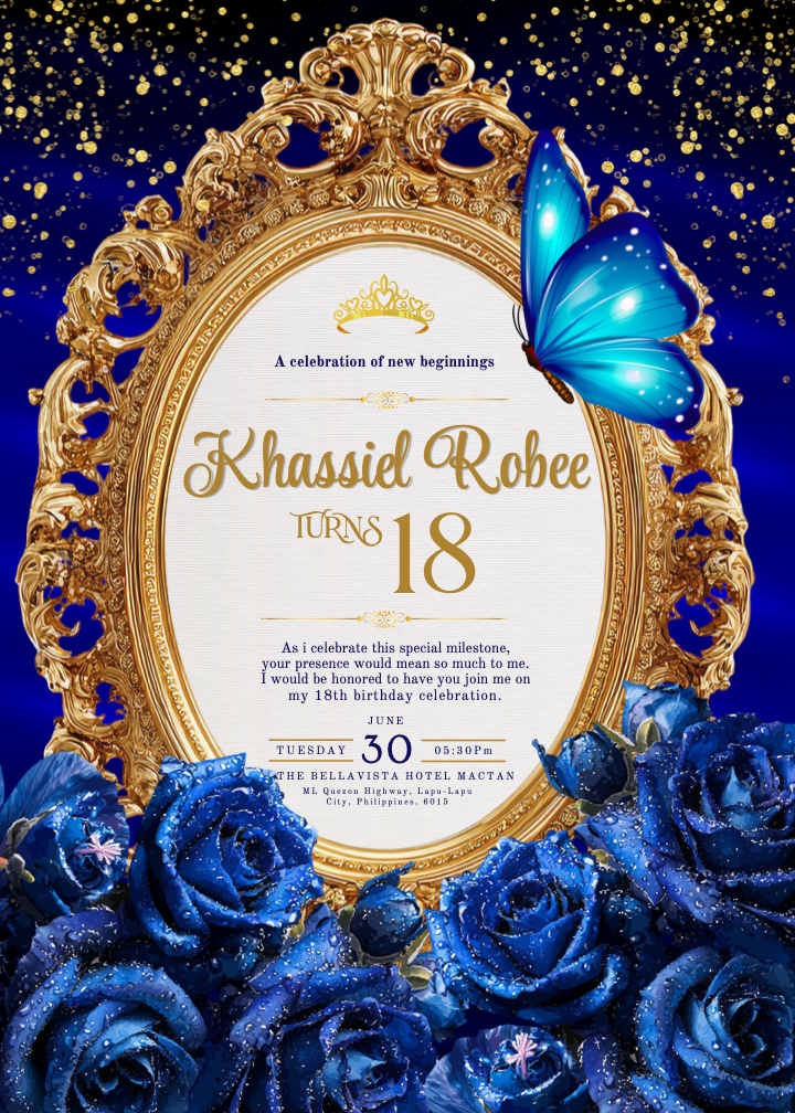 Khassiel Robee turns 18 — A celebration of new beginnings, June 30, 2026, The Bellavista Hotel Mactan